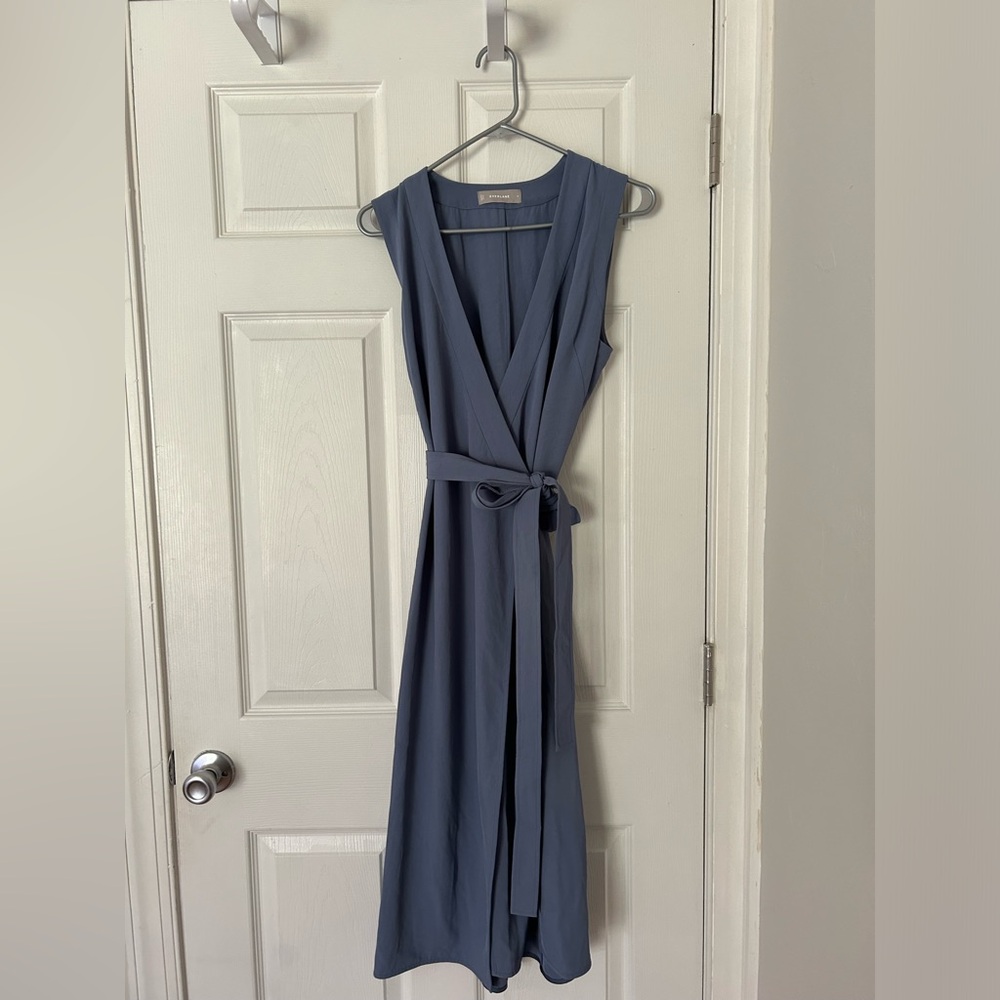 Everlane GoWeave Blue Midi Dress Size 6